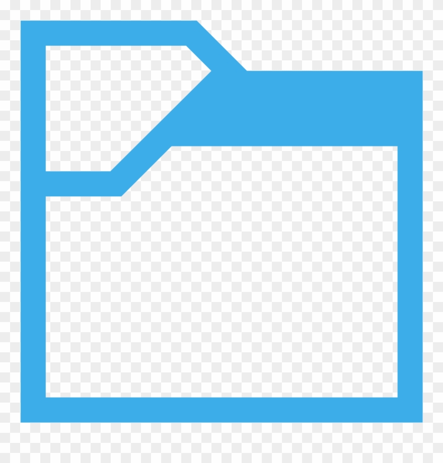 Open - Electric Blue Clipart