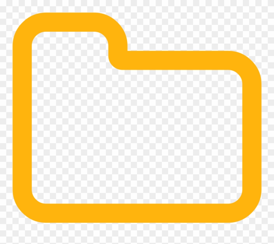 Folder Close Alt Font Awesome Yellow - Font Awesome Clipart