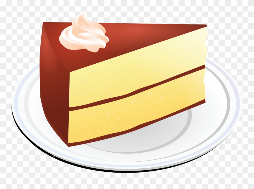 Free Clipart Of A Layered Vanilla Cake With Chocolate - Clip Art Of Vanilla Cake - Png Download