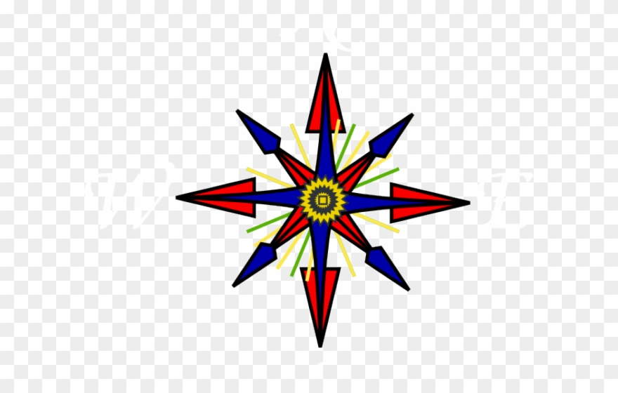 Original - Compass Rose Pirate Compass Clipart
