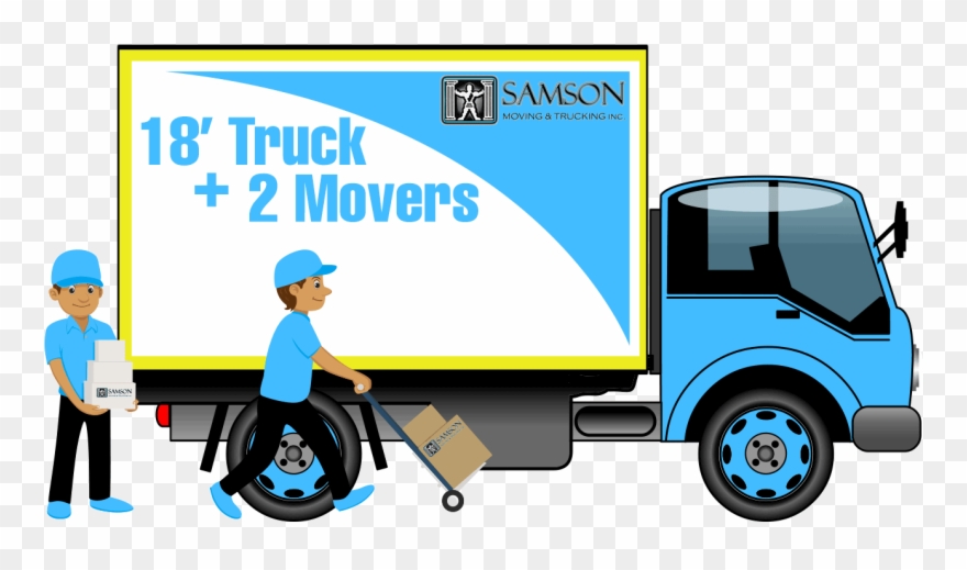18 Truck 2movers - Samson Movers Clipart