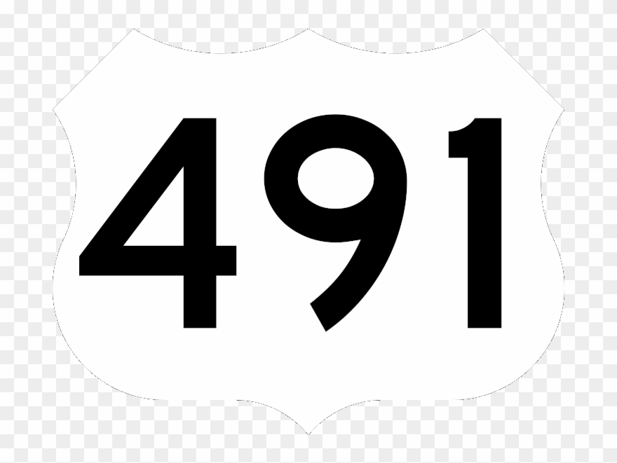 Cargo Truck Clipart Wiki - Highway 491 Sign - Png Download