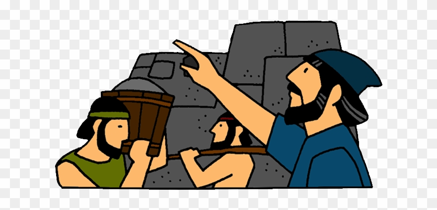 11 Return Rebuilding Walls - Bible Clipart