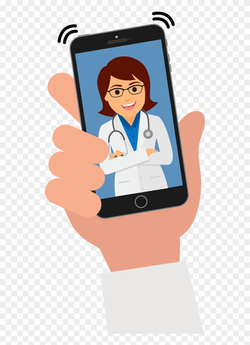 Connect One On One With A Doctor On Your Phone, Tablet - Gadget Clipart