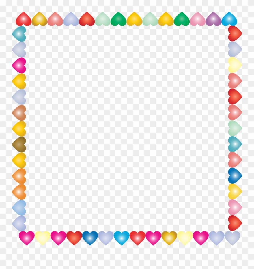 Big Image - Png Hearts Photo Frame Clipart