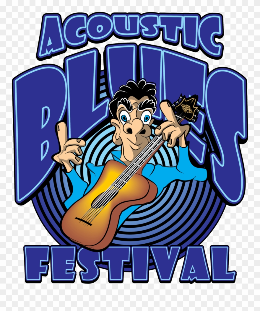 Acoustic Blues Festival - Cartoon Clipart