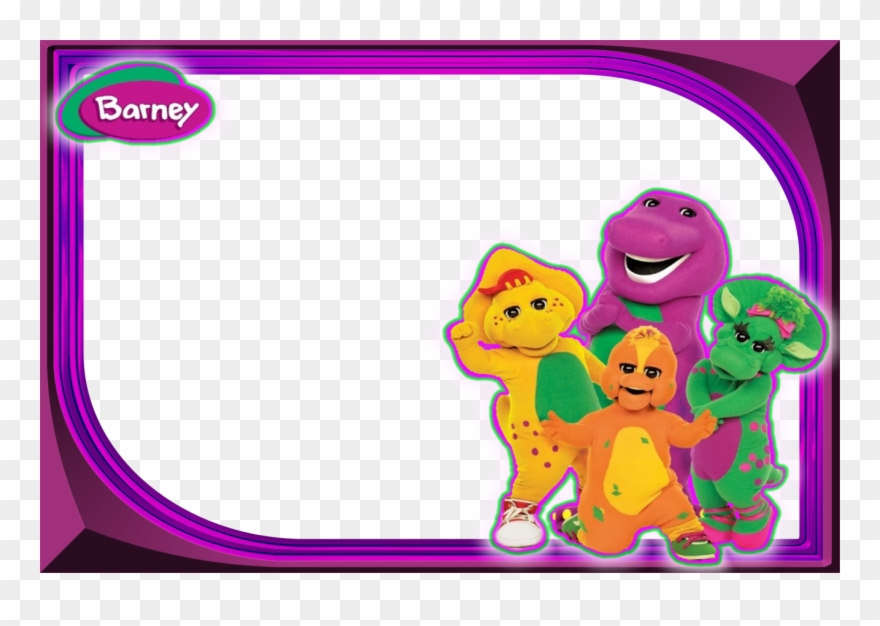 Perfect Barney And Friends Clip Art - Invitaciones Infantiles De Barney - Png Download