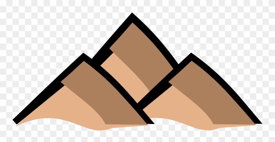 Small Map Mountains Clipart - Symbol Of Mountain In Map - Png Download