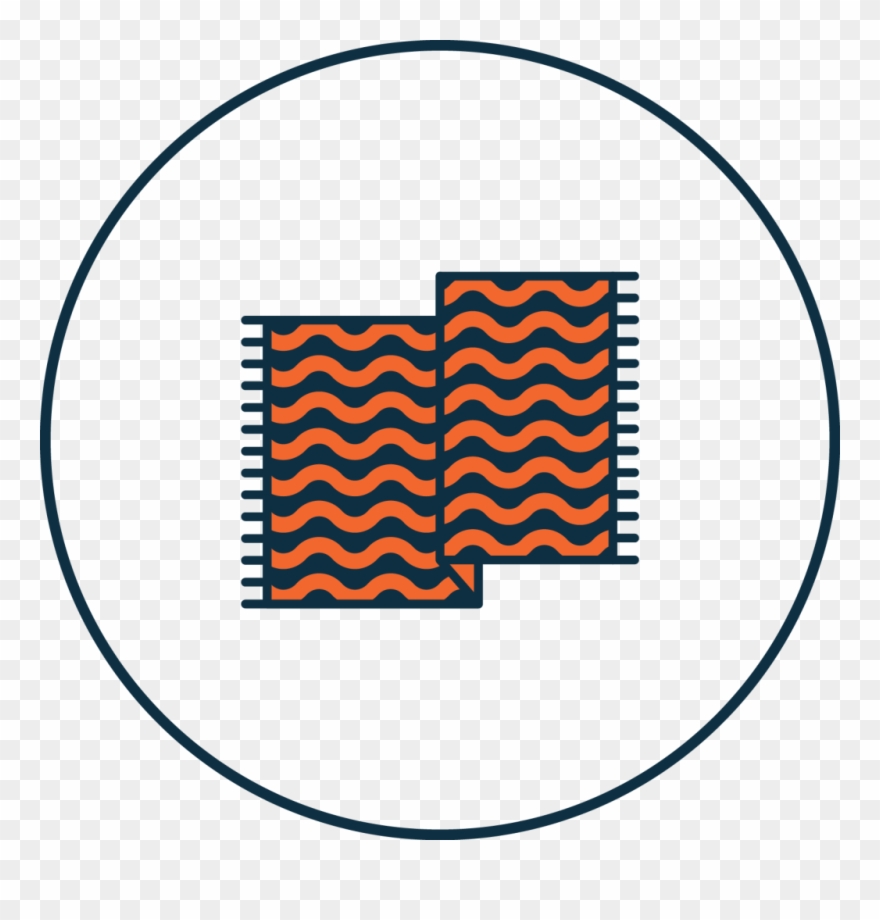 Area Rug Cleaning Icon - Circle Clipart