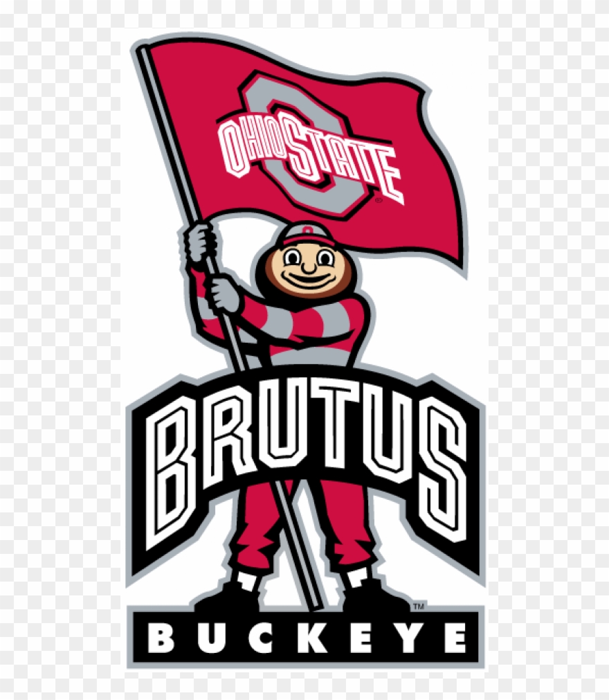 Ohio State Buckeyes Iron Ons - Brutus Buckeye Clipart