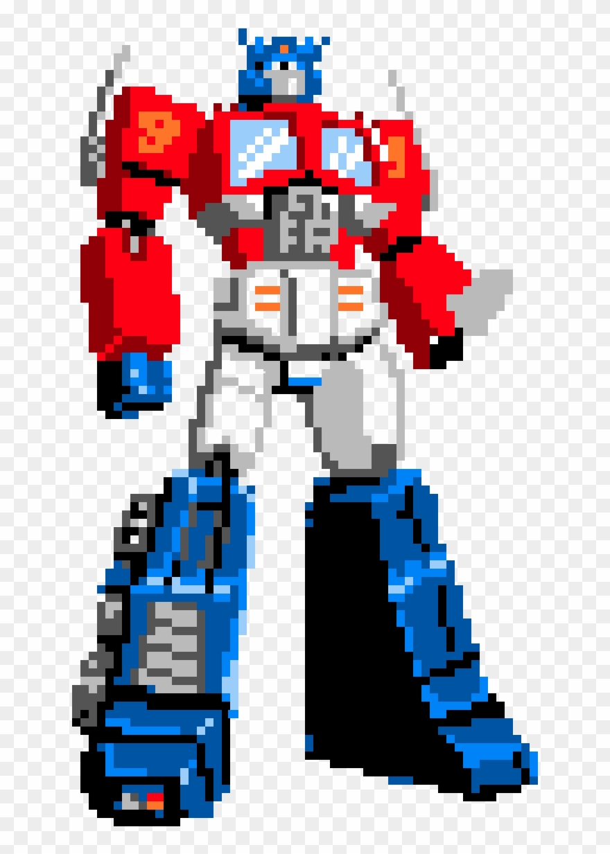 Optimus Prime - Pixel Art Transformers Optimus Prime Clipart