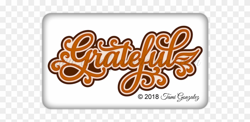 Grateful Title - Thanksgiving Clipart
