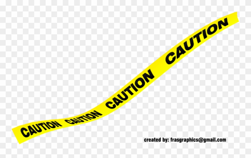 Black And Yellow Tape - Yellow Caution Tape Png Clipart