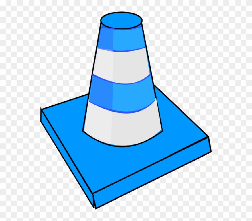 Cone Clipart Caution - Cartoon Traffic Cone - Png Download