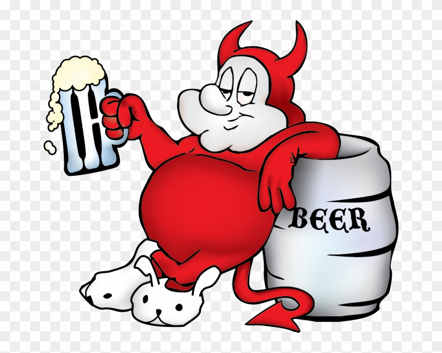 He's Sexy And He Knows It - Beer Devil Clipart