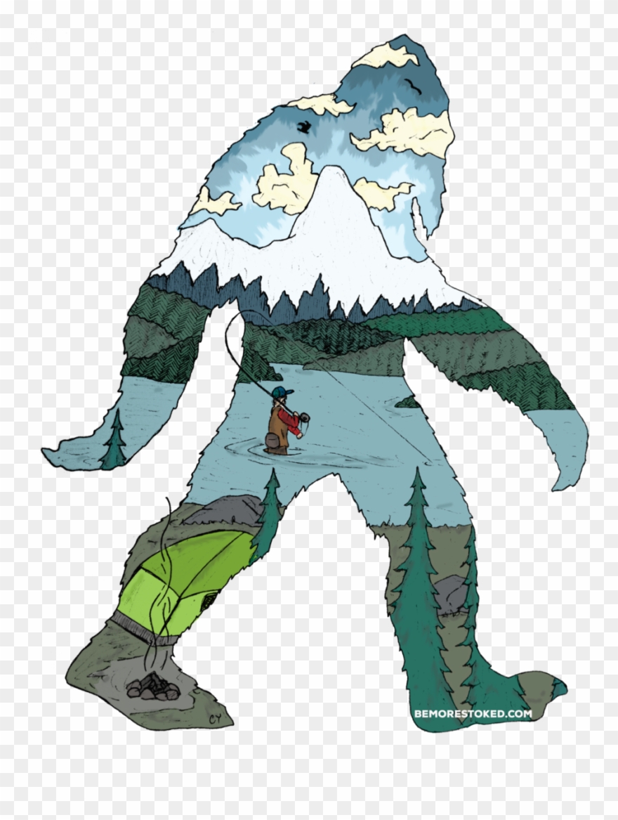 Fishing Yeti Tank Clipart