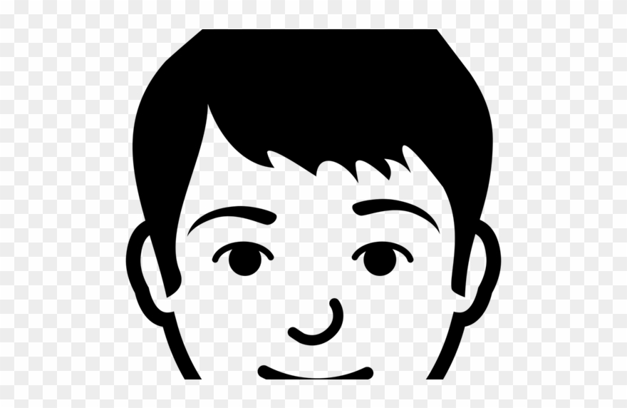 Emotions Smiley Clip Art Beauty Within Clinic - Boy Faces Clipart Black And White - Png Download