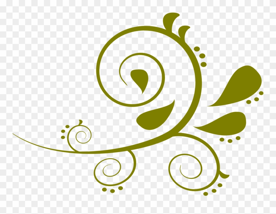 Grow Your Love Of Art - Green Swirls Clipart - Png Download