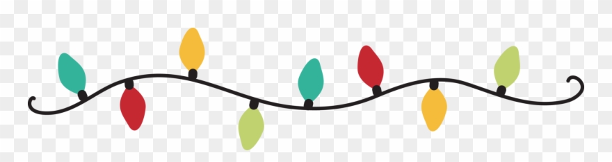 Smitten Christmas Lightsbanner - Christmas Lights Banner Clipart - Png Download