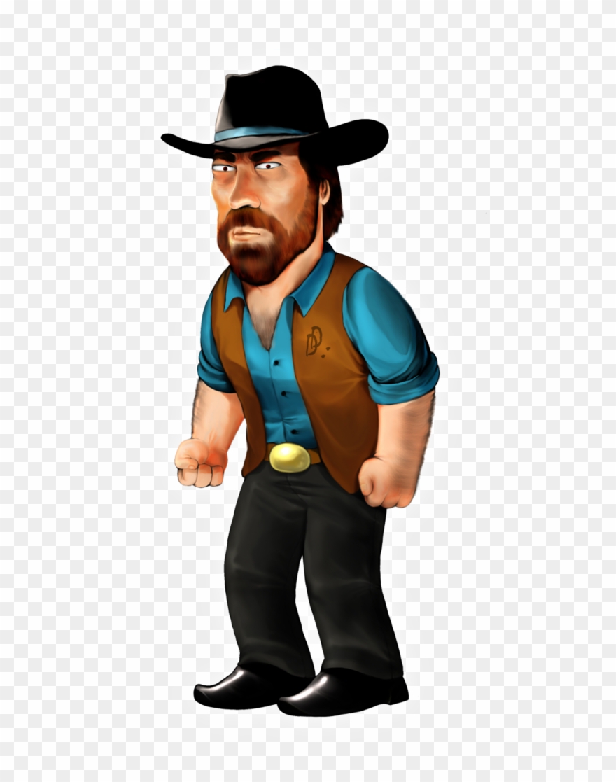 Chuck Norris, Clip Art, Illustrations - Chuck Norris - Png Download