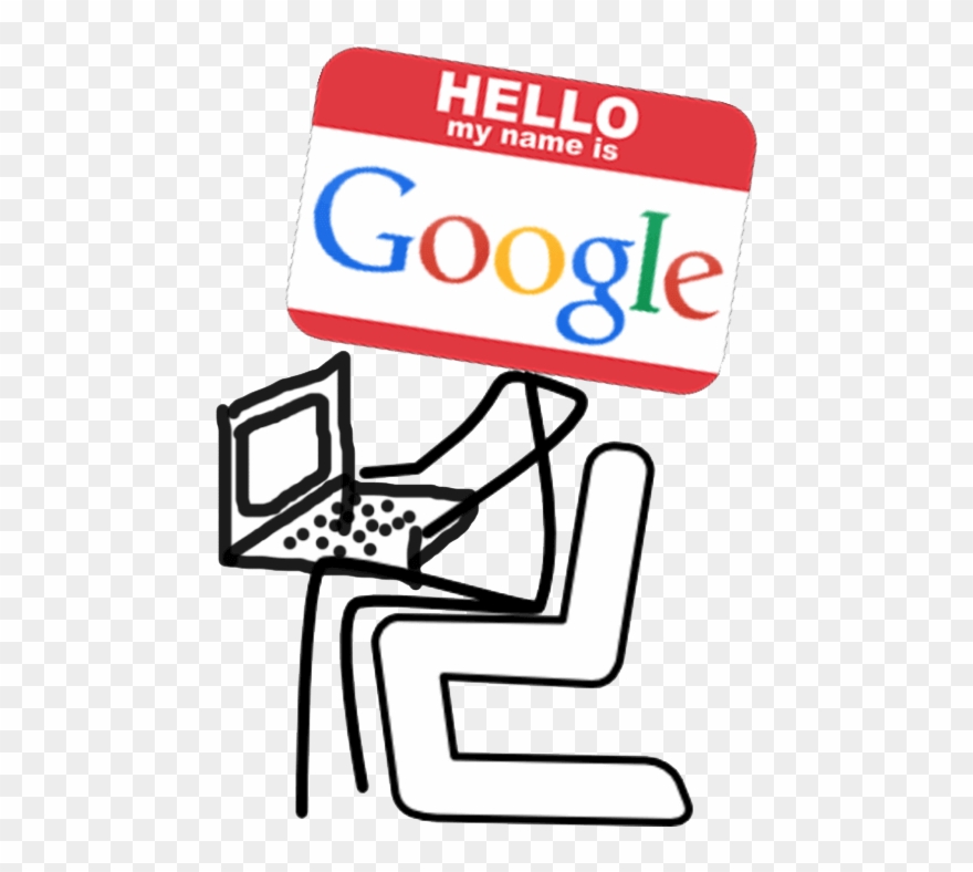 Hello, I'm Googlebot - Stick Figure Sitting Down Clipart