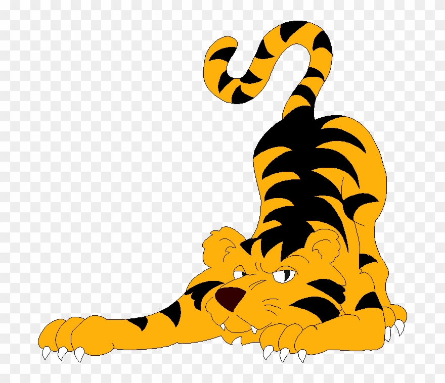 Crouching Tiger Which Is Also The School Mascot - Tikkurilan Tiikerit Clipart