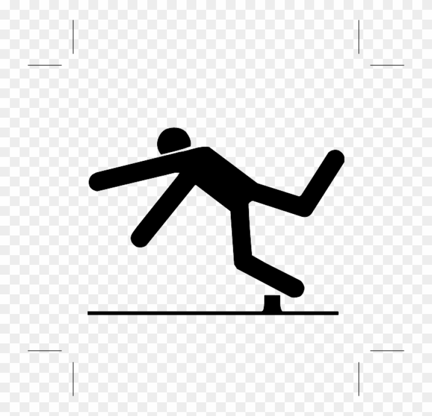 Falling On The Pavement Clipart