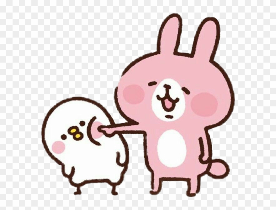 Freetoedit Cute Kawaii Animal Poke Love Care - P 助 兔 兔 Clipart
