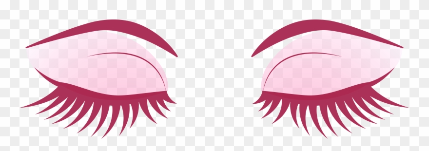 Pink Eyes Clipart Eyelash Extension - Eyebrow And Eyelash Svg - Png Download