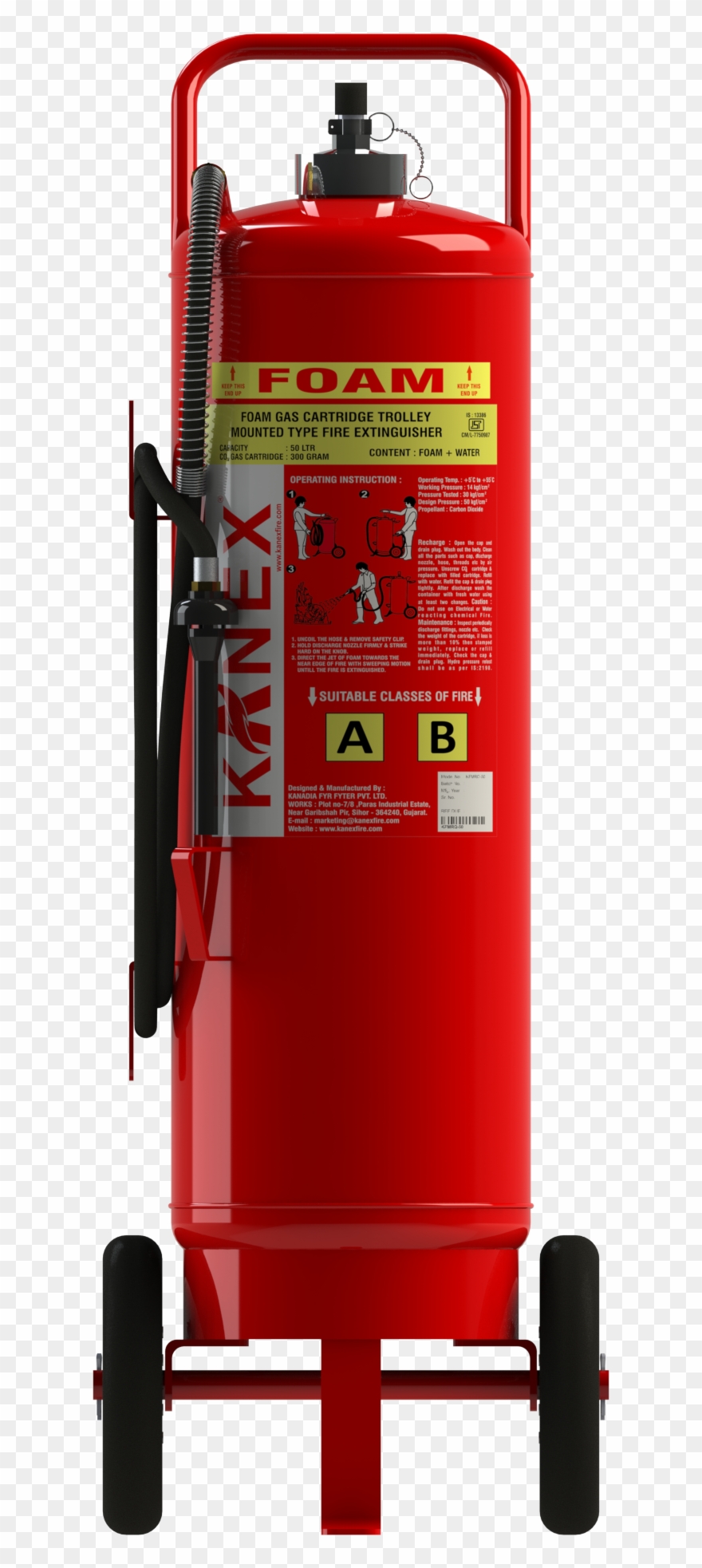 Foam Type Fire Extinguisher Png Clipart