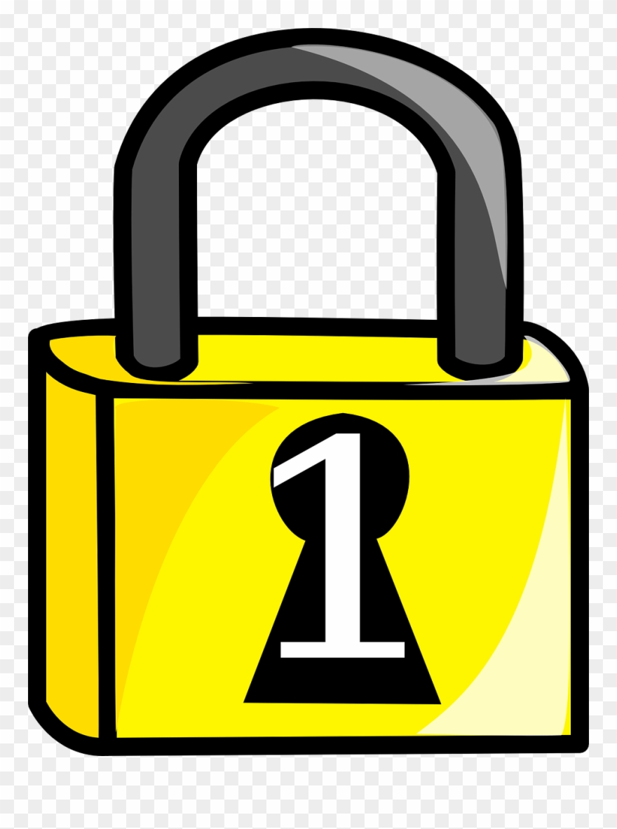 Padlock-303617 - Padlock Locked Clip Art - Png Download