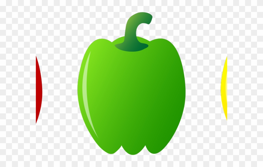 Plants Clipart Sweet Pepper - Green Bell Pepper Clip Art - Png Download