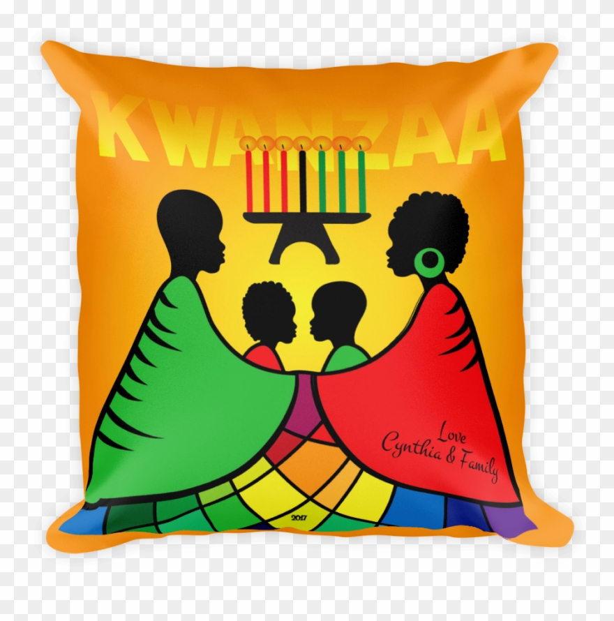 Happy Kwanzaa Kwanzaa Pillow - Happy Kwanzaa Card Clipart