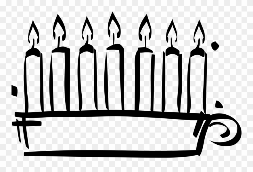 Vector Illustration Of Traditional African Kinara Candle - Kinara Clipart