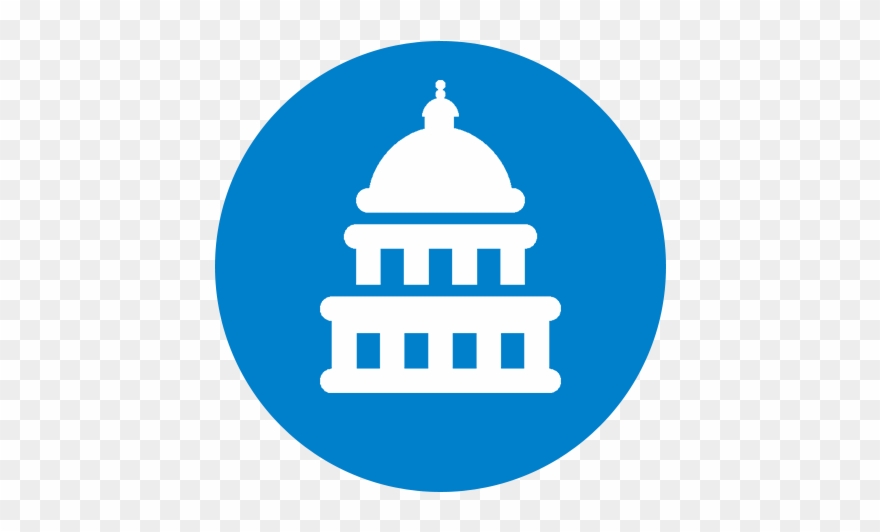 Outline Of Capitol Hill - Huge Amount Of Data Icon Clipart