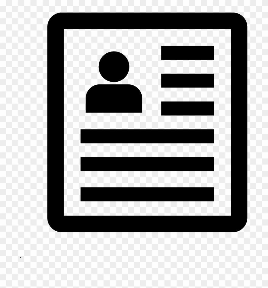 Resume Png Transparent Images - Resume Icon Png White Clipart