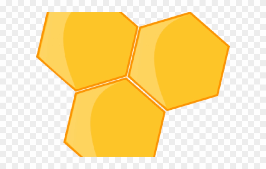 Hexagon Clipart Bee - Bee Clip Art - Png Download
