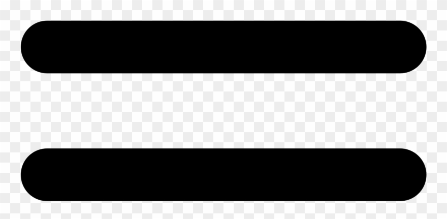 White Clipart Equal Sign - Equals Sign Transparent - Png Download