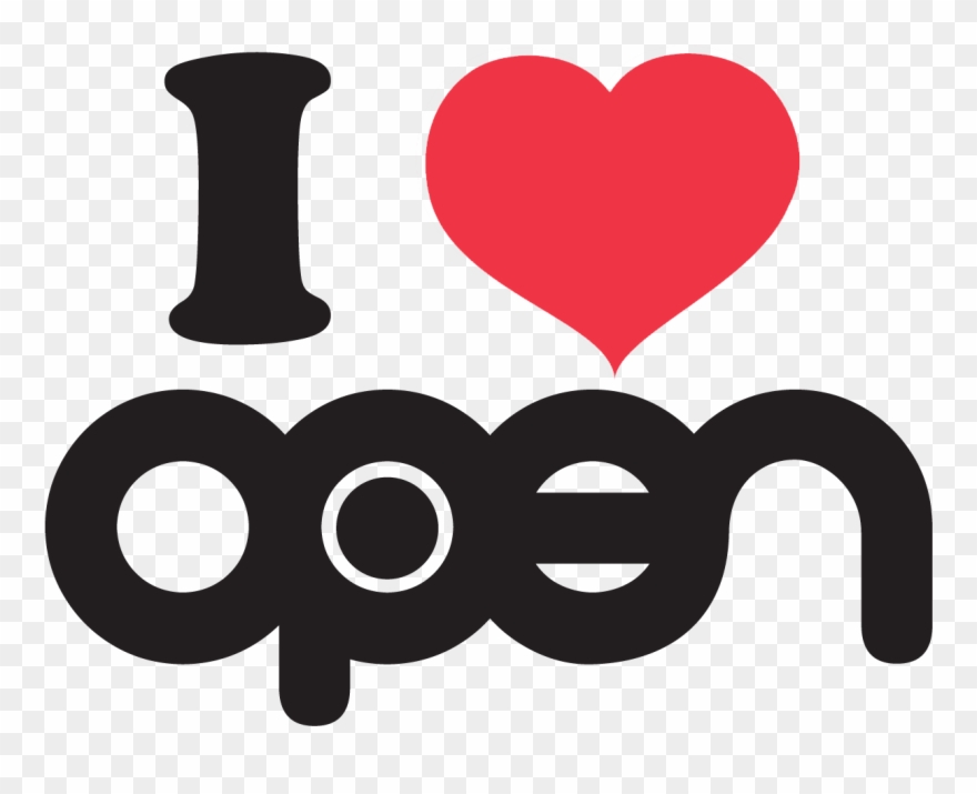I Love Open - Open Youth Trust Clipart