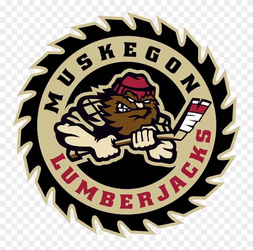 Lumberjack Picture - Muskegon Lumberjacks Logo Clipart
