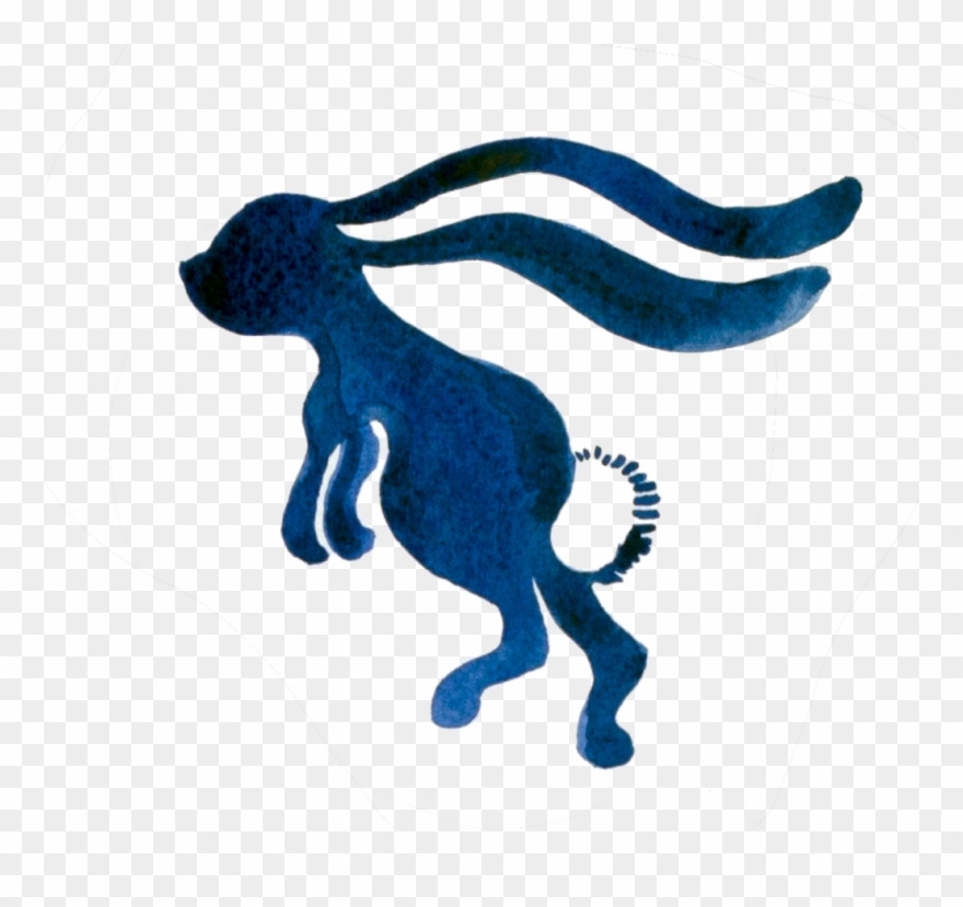 Rabbit Walk - Illustration Clipart