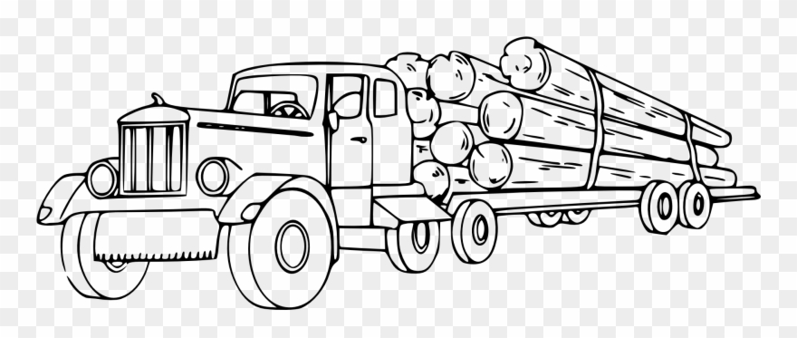 Logging Truck Kenworth Clip Art Transprent Png - Log Truck Clip Art Transparent Png