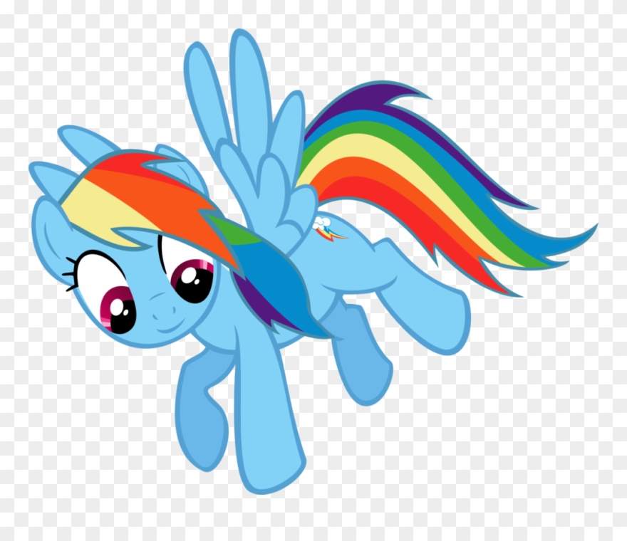 Bronyb34r, Rainbow Dash, Safe, Simple Background, Solo, - Cartoon Clipart