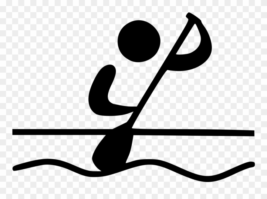 Canoeing Pictogram Clipart