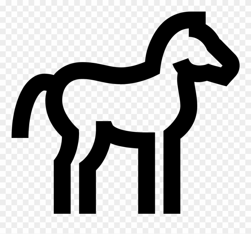 This Icon Represents A Horse - Horse Icon Clipart