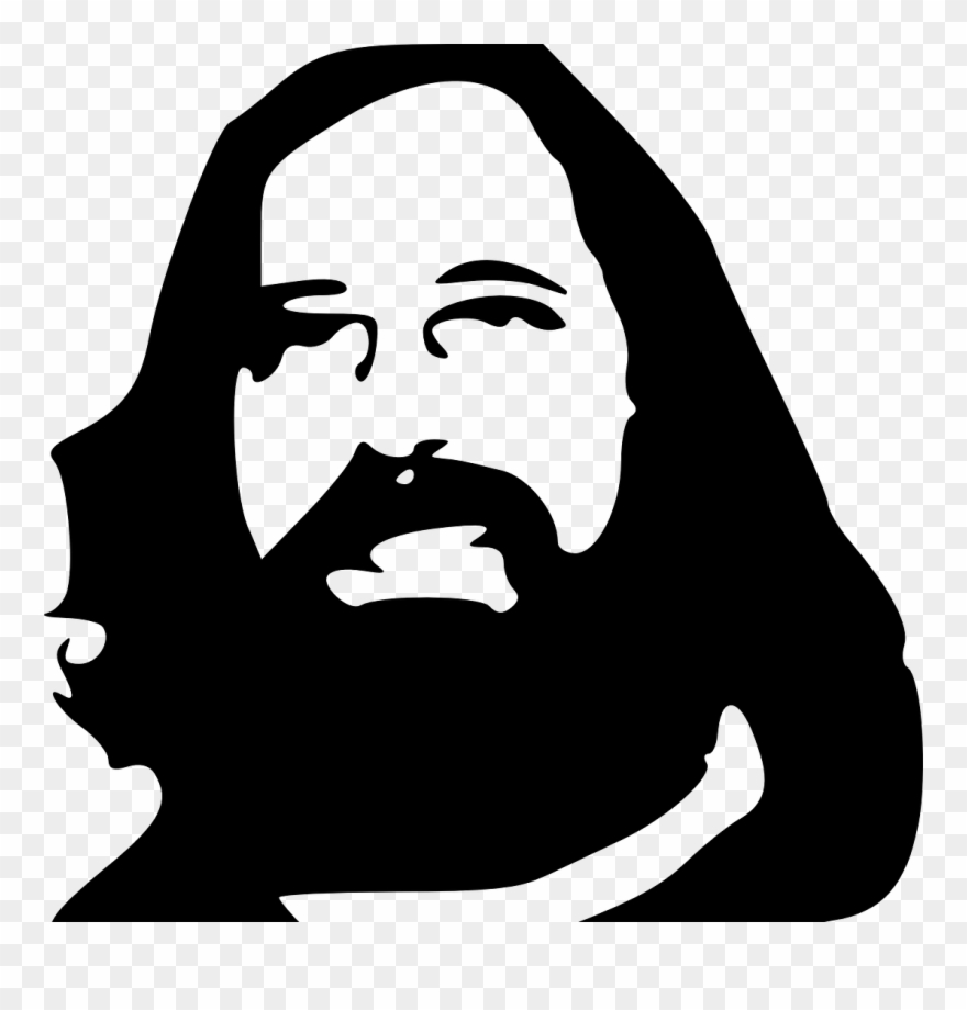 Beyler Eyyubov - Richard Stallman Vector Clipart