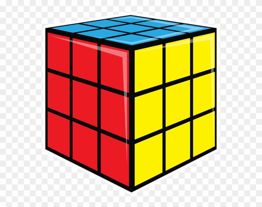 80's Oversized Mini Bundle - Rubix Cube 3d Model Clipart