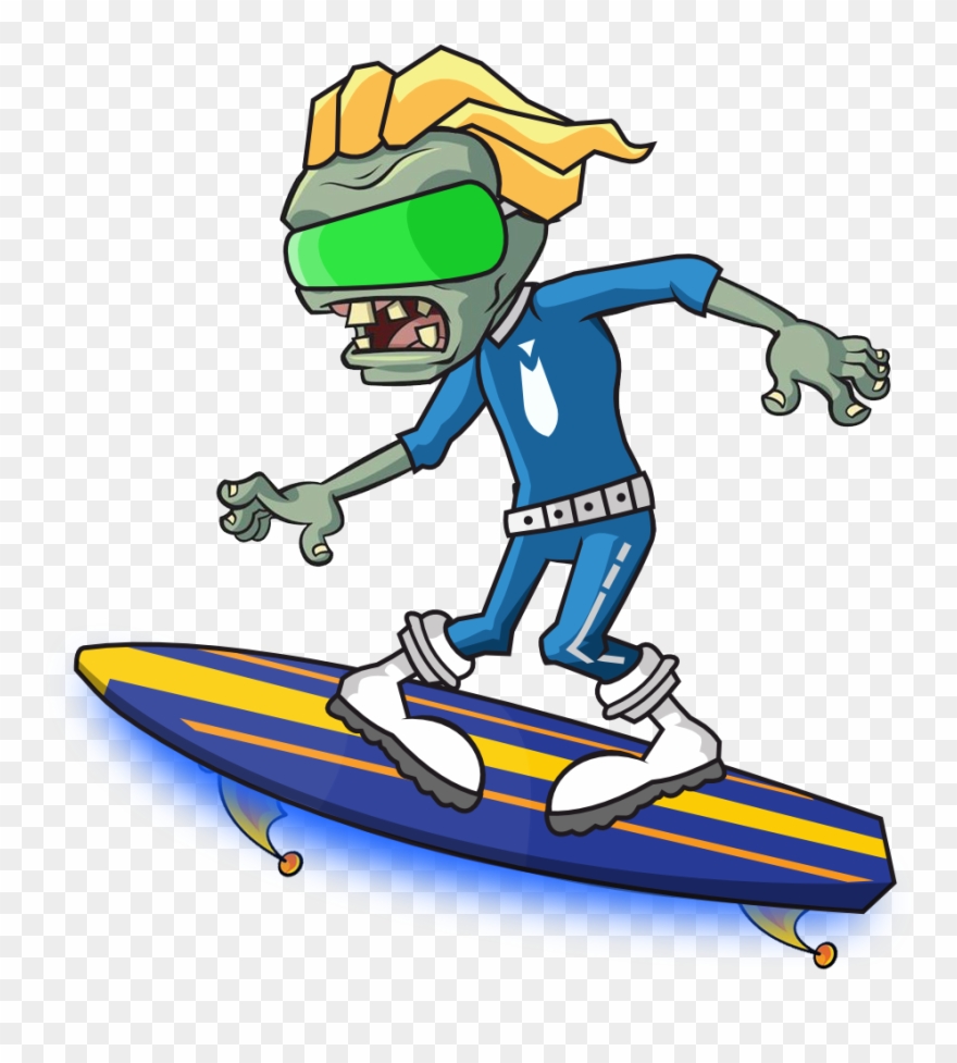Hoverboard Zombie - Pvz2 Fan Made Plants Clipart
