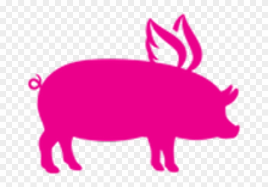 Flying Pig Bbq Delivery Louisiana Ave Shreveport - Pig Silhouette Art Png Clipart