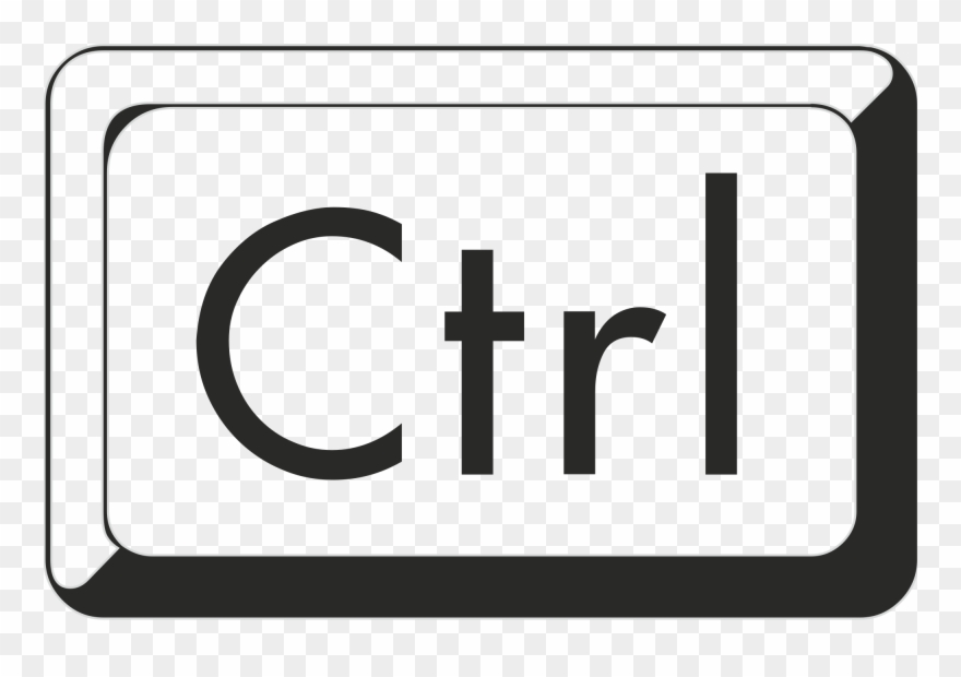 Open - Ctrl Button Clip Art - Png Download